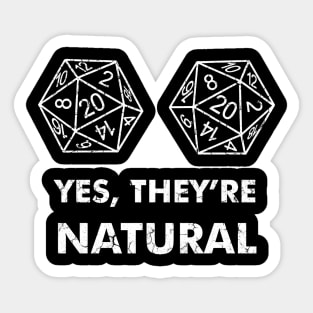 Yes, They're Natural Sticker